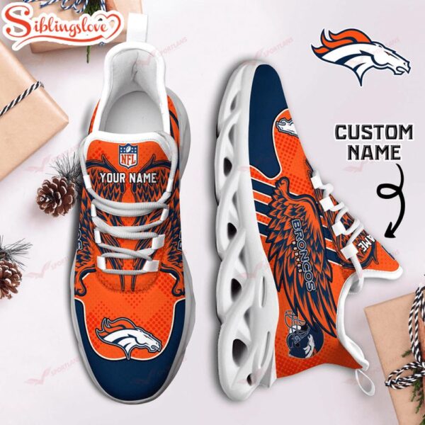 Custom Name NFL Denver Broncos Max Soul Shoes For Men And Women