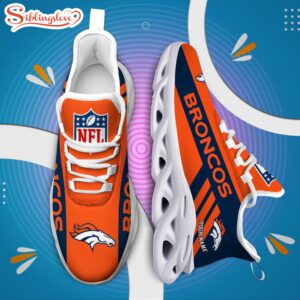 Custom Name NFL Denver Broncos Max Soul Shoes Gift For Fans