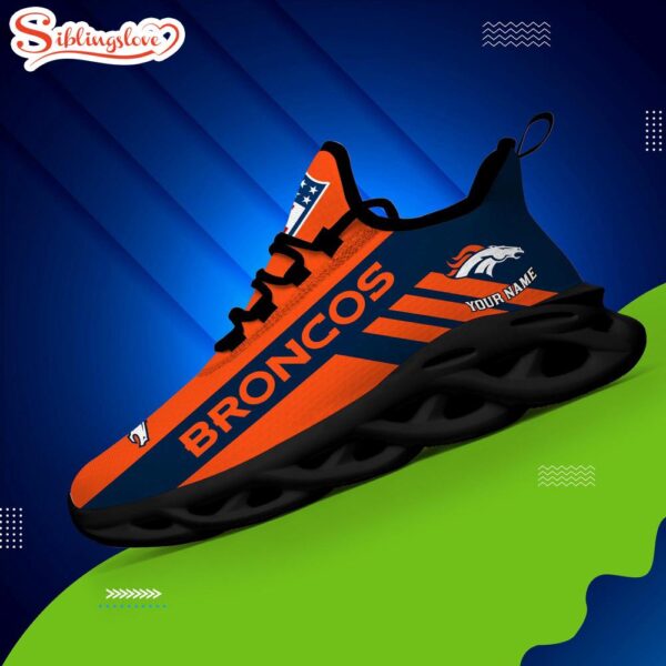 Custom Name NFL Denver Broncos Max Soul Shoes Gift For Fans