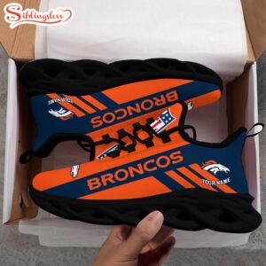 Custom Name NFL Denver Broncos Max Soul Shoes Gift For Fans