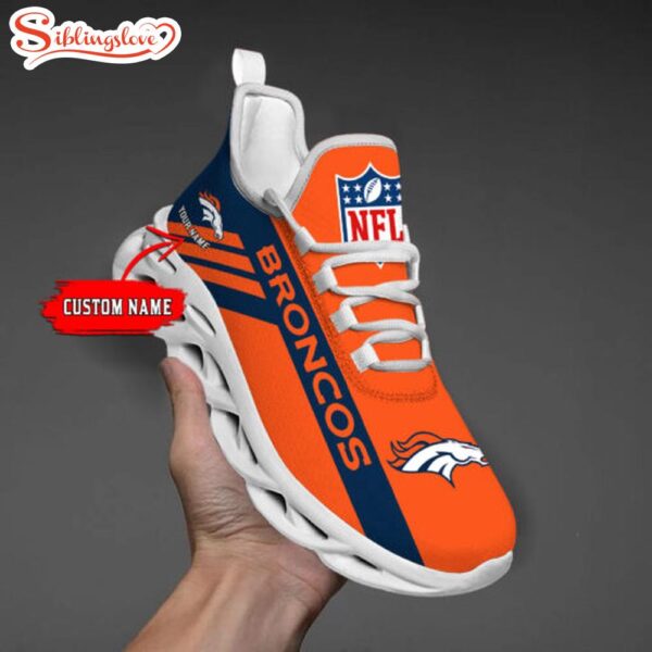 Custom Name NFL Denver Broncos Max Soul Shoes Gift For Fans