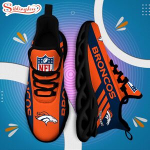 Custom Name NFL Denver Broncos Max Soul Shoes Gift For Fans