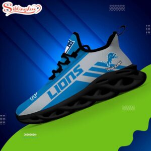 Custom Name NFL Detroit Lions Max Soul Shoes Gift For Fans