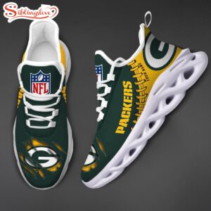 Custom Name NFL Green Bay Packers Max Soul Shoes