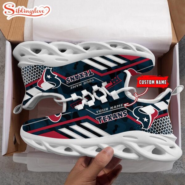 Custom Name NFL Houston Texans Clunky Max Soul Shoes