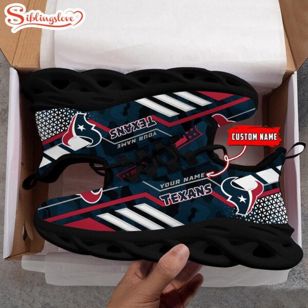 Custom Name NFL Houston Texans Clunky Max Soul Shoes