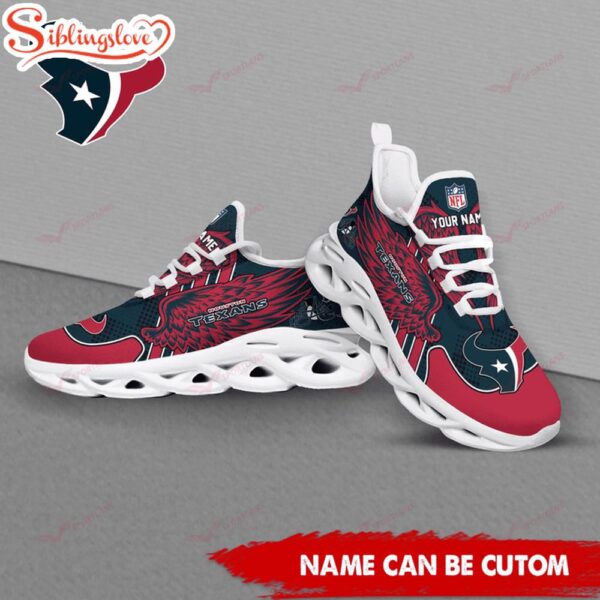 Custom Name NFL Houston Texans Max Soul Shoes For Men And Women