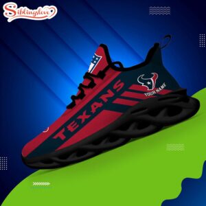 Custom Name NFL Houston Texans Max Soul Shoes Gift For Fans