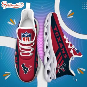 Custom Name NFL Houston Texans Max Soul Shoes Gift For Fans