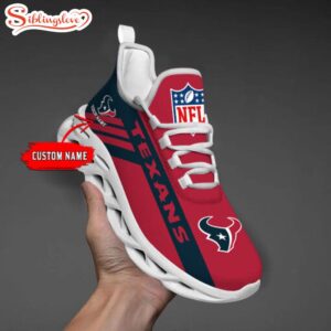 Custom Name NFL Houston Texans Max Soul Shoes Gift For Fans