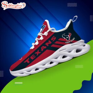 Custom Name NFL Houston Texans Max Soul Shoes Gift For Fans