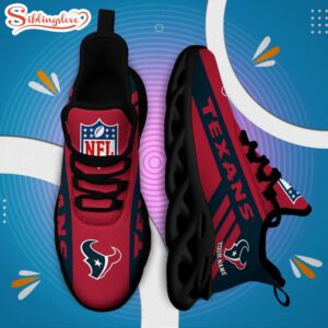 Custom Name NFL Houston Texans Max Soul Shoes Gift For Fans