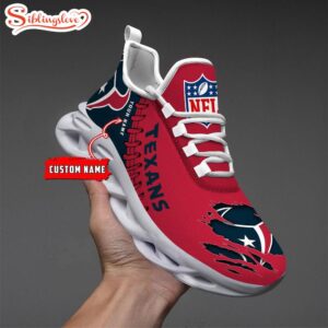 Custom Name NFL Houston Texans Max Soul Shoes