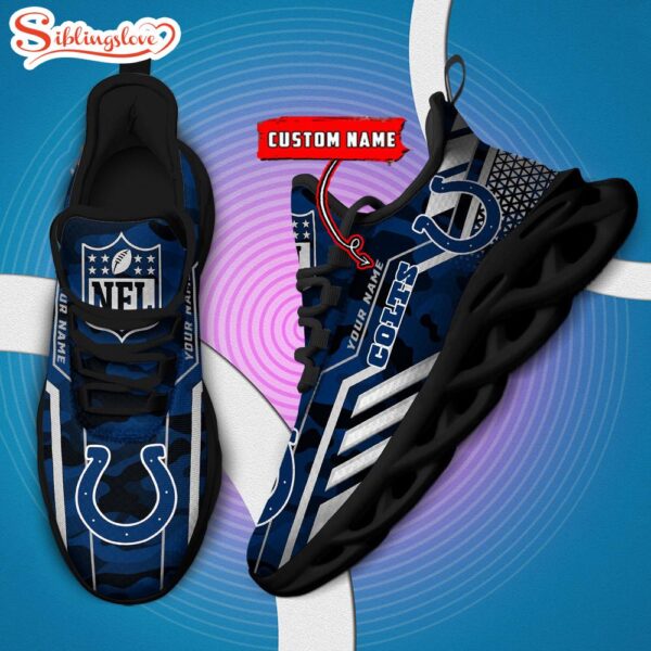 Custom Name NFL Indianapolis Colts Clunky Max Soul Shoes