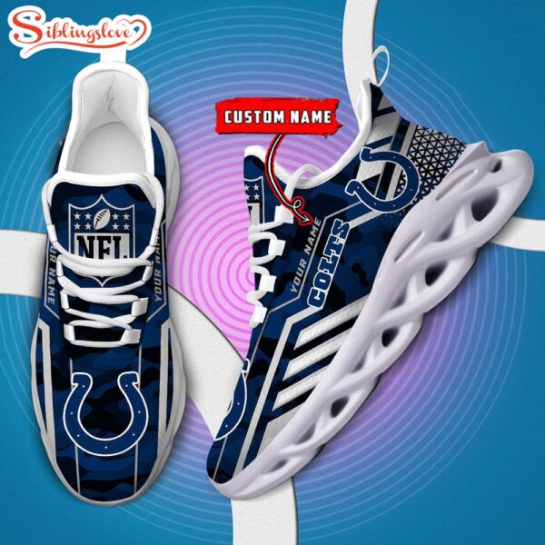 Custom Name NFL Indianapolis Colts Clunky Max Soul Shoes