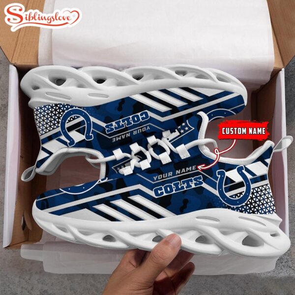 Custom Name NFL Indianapolis Colts Clunky Max Soul Shoes