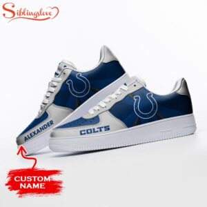 Custom Name NFL Indianapolis Colts Football Air Force 1 Shoes Gift For Fans