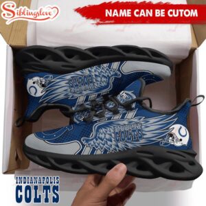 Custom Name NFL Indianapolis Colts Max Soul Shoes For Men And Women