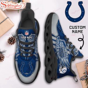 Custom Name NFL Indianapolis Colts Max Soul Shoes For Men And Women