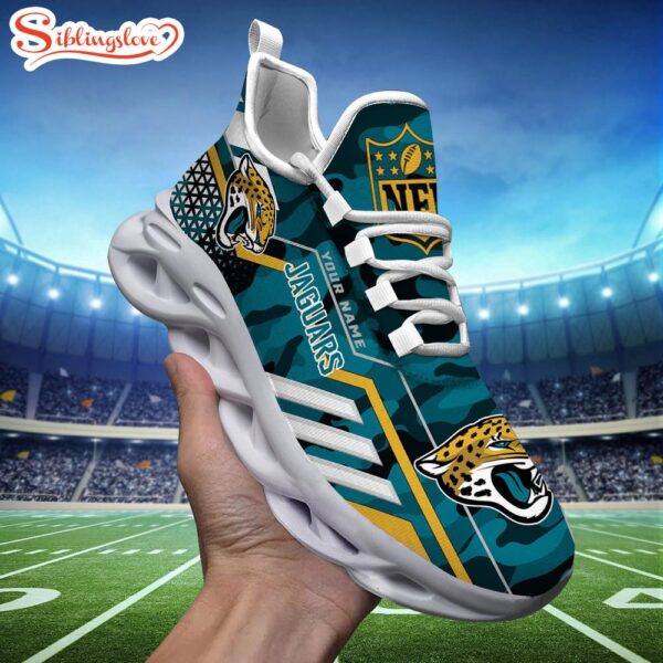 Custom Name NFL Jacksonville Jaguars Clunky Max Soul Shoes