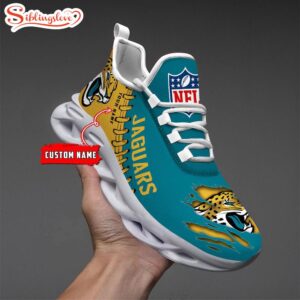 Custom Name NFL Jacksonville Jaguars Max Soul Shoes