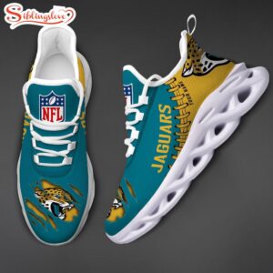 Custom Name NFL Jacksonville Jaguars Max Soul Shoes