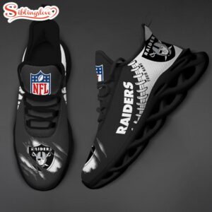 Custom Name NFL Las Vegas Raiders Max Soul Shoes