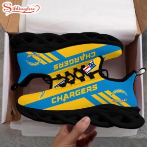 Custom Name NFL Los Angeles Chargers Max Soul Shoes Gift For Fans