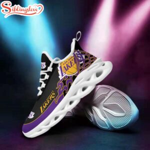 Custom Name NFL Los Angeles Lakers Max Soul Shoes For Men And Women