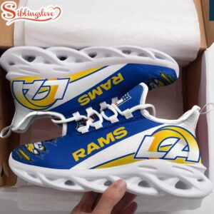 Custom Name NFL Los Angeles Rams Max Soul Shoes For Men And Women