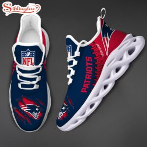 Custom Name NFL New England Patriots Max Soul Shoes