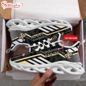 Custom Name NFL New Orleans Saints Clunky Max Soul Shoes