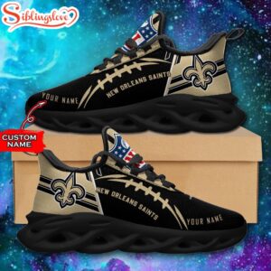 Custom Name NFL New Orleans Saints Max Soul Shoes For Men And Women