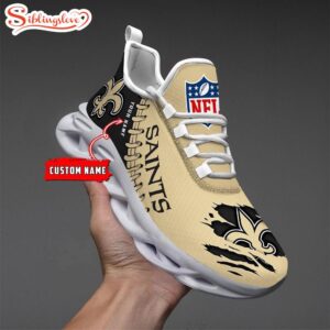 Custom Name NFL New Orleans Saints Max Soul Shoes