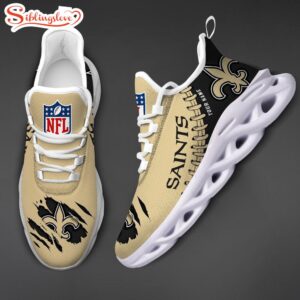 Custom Name NFL New Orleans Saints Max Soul Shoes