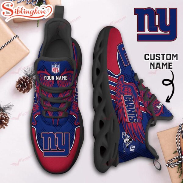 Custom Name NFL New York Giants Max Soul Shoes For Men And Women