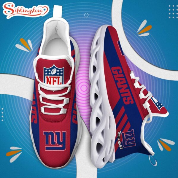 Custom Name NFL New York Giants Max Soul Shoes Gift For Fans