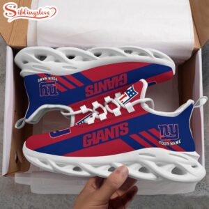 Custom Name NFL New York Giants Max Soul Shoes Gift For Fans