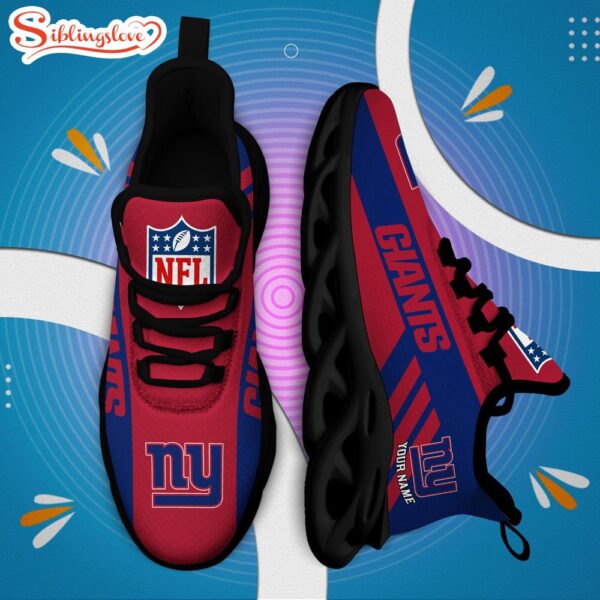 Custom Name NFL New York Giants Max Soul Shoes Gift For Fans