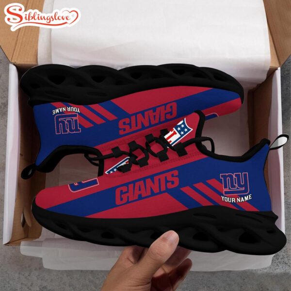 Custom Name NFL New York Giants Max Soul Shoes Gift For Fans