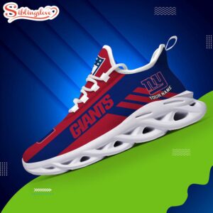 Custom Name NFL New York Giants Max Soul Shoes Gift For Fans