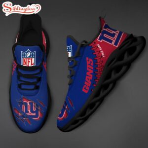 Custom Name NFL New York Giants Max Soul Shoes