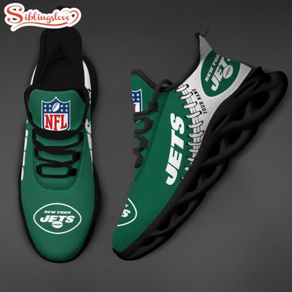 Custom Name NFL New York Jets Max Soul Shoes v2- DS001