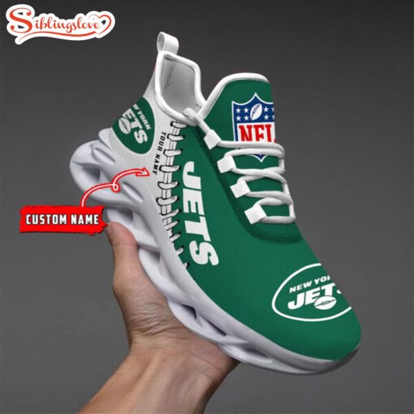 Custom Name NFL New York Jets Max Soul Shoes v2- DS001