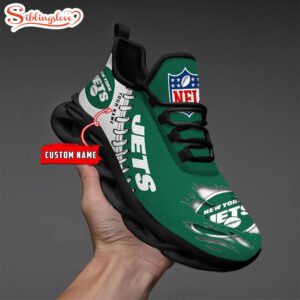 Custom Name NFL New York Jets Max Soul Shoes