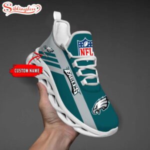 Custom Name NFL Philadelphia Eagles Max Soul Shoes Gift For Fans