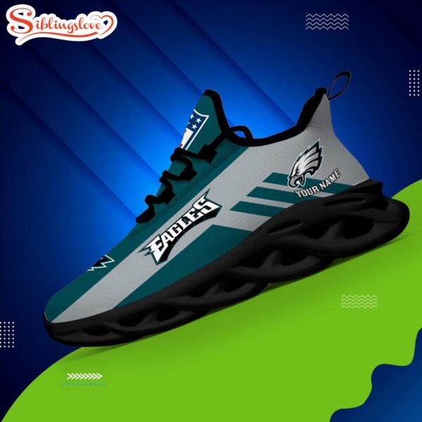 Custom Name NFL Philadelphia Eagles Max Soul Shoes Gift For Fans