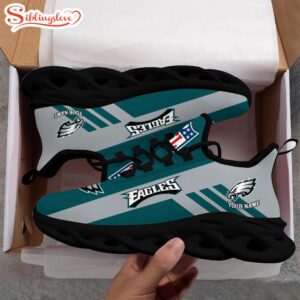 Custom Name NFL Philadelphia Eagles Max Soul Shoes Gift For Fans