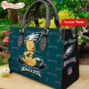 Custom Name NFL Philadelphia Eagles Pooh Bear Leather Handbag For Fans