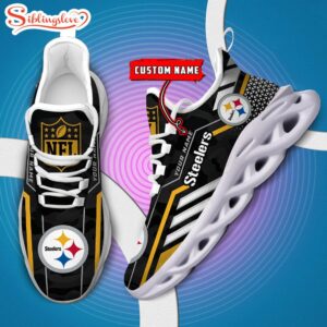 Custom Name NFL Pittsburgh SteelersClunky Max Soul Shoes